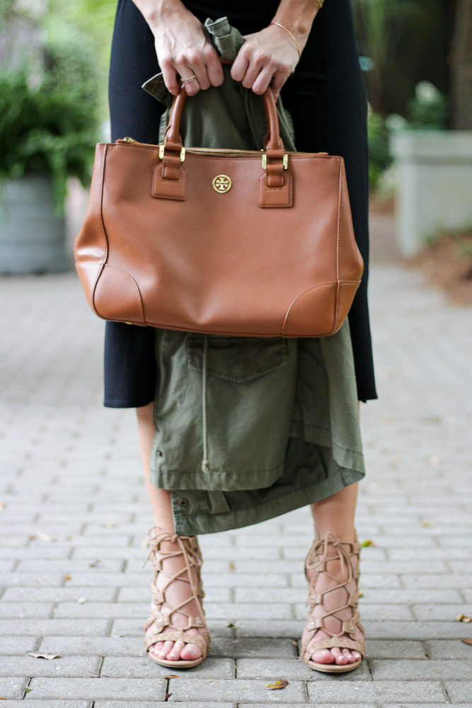 tory burch sandals and purse